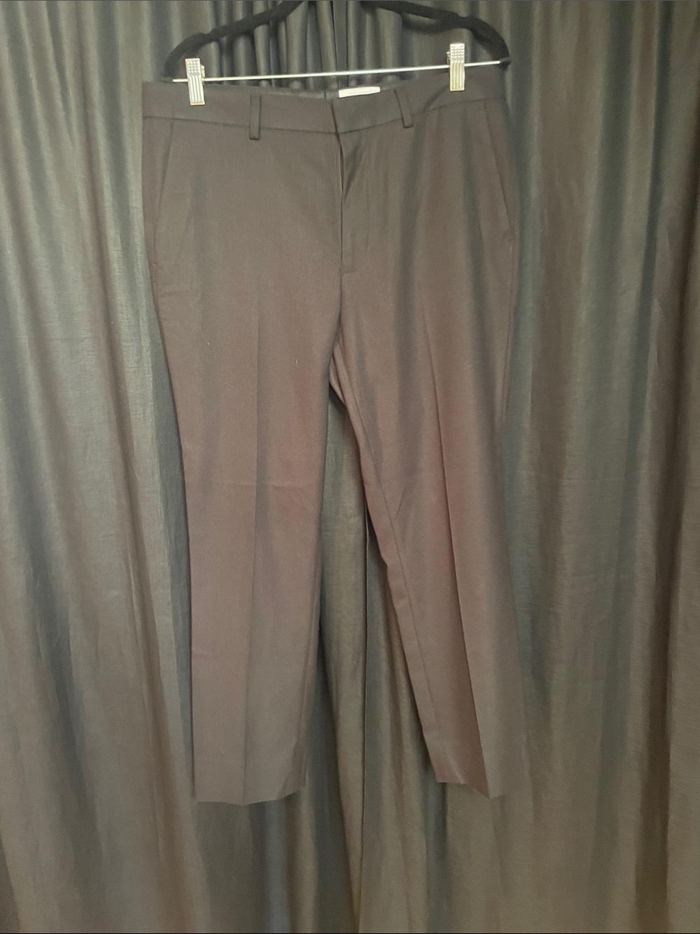 Topman Men's Dress Pants - Black Straight Fit
